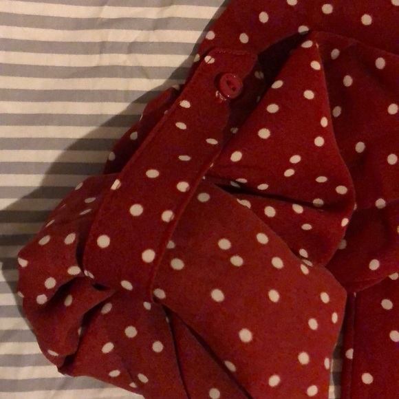 Red polka dot blouse - Picture 3 of 4